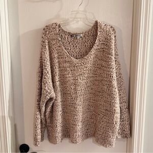 Jennifer Lopez XL Off-the-shoulder Knit Sweater in Pink